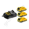 Фото 3 - Зарядний пристрій та 3 акумулятори DCB183 2Ач DeWALT DCB105D3