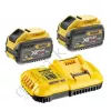 Фото 5 - Зарядний пристрій та 2 акумулятори XR FLEXVOLT DCB547 9Ач DeWALT DCB118X2