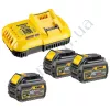 Фото 5 - Зарядное устройство и 3 аккумулятора XR FLEXVOLT DCB546 6Ач DeWALT DCB118T3