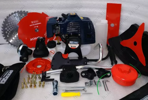 Фото 1- Бензокоса Іжмаш БК-4300 Профі (Двигун MITSUBISHI) ORIGINAL (5 ножів, 2 котушки)