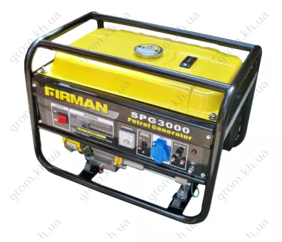 Фото 1- Бензогенератор Firman SPG3000