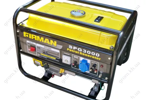 Фото 1- Бензогенератор Firman SPG3000