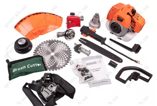 Фото 1- Бензокоса Shark GT-3500 (1 нож+1 шпуля+рюкзак)