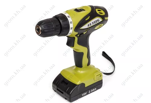 Фото 1- Шуруповерт акумуляторний Eltos ТАК-18H
