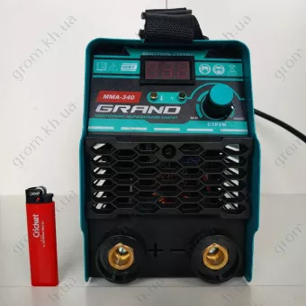 Фото 1- Зварювальний інвертор Grand MMA-340 (LCD-дисплей)
