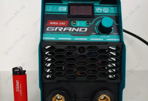 Фото 1- Зварювальний інвертор Grand MMA-340 (LCD-дисплей)