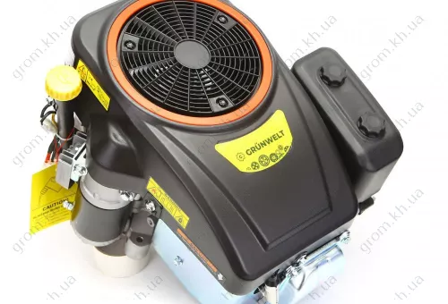 Фото 1- Двигатель с вертикальным валом GrunWelt GW-1P90FE