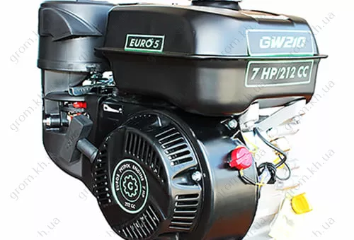 Фото 1- Бензиновий двигун GrunWelt GW210F-S