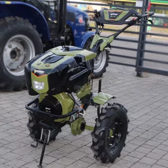 Фото 1- Мотоблок дизельный Forte 1350G LUX 9 л.с. Зеленый