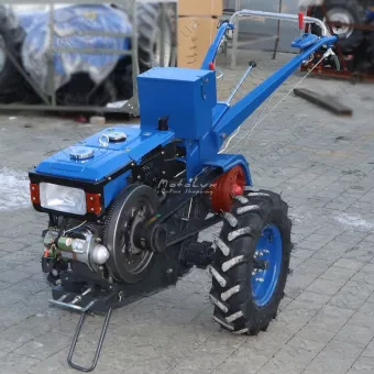 Фото 1- Мотоблок дизельный Forte МД-101Е 10 л.с. Синий (без плуга)