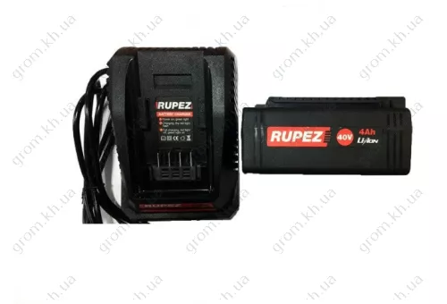 Фото 1- АКБ и зарядное устройство на цепную пилу и косу Rupez