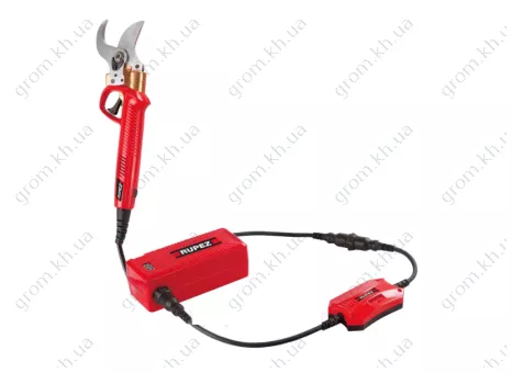 Фото 1- Ножницы садовые аккумуляторные Rupez ES-40 Li (профессиональные, рез до 45 мм)