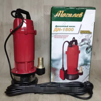 Фото 1- Дренажный насос Могилев ДН-1500 с поплавковым выключателем (для чистой воды)