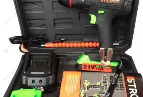Фото 1- Шуруповерт акумуляторний Stromo SA 214LI Extra (ударний)