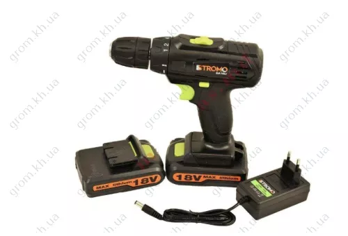 Фото 1- Шуруповерт акумуляторний Stromo SA-18 LI