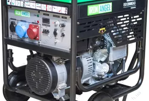Фото 1- Генератор Iron Angel EG12000E3 ATS із блоком автоматики