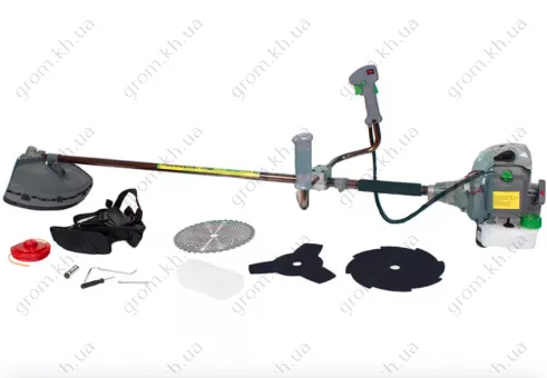 Фото 1- Бензокоса Азовсільмаш БГ-4200 (3т, 8т, 40т побідитовий, 1 котушка, ремінь, рюкзак)