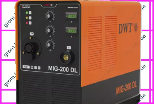 Фото 1- Зварювальний напівавтомат DWT MIG-200 DL
