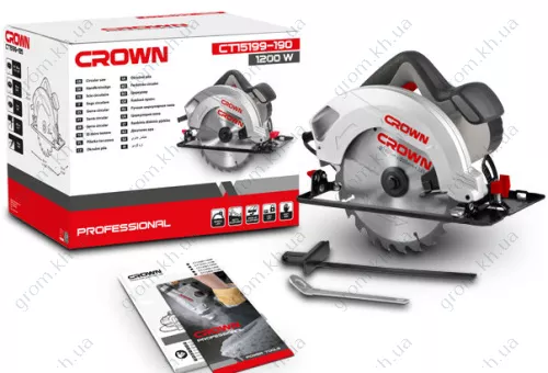 Фото 1- Дисковая пила Crown CT15199-190