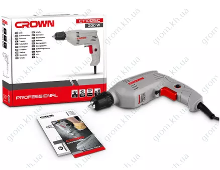 Фото 1- Дрель безударная Crown CT10125C
