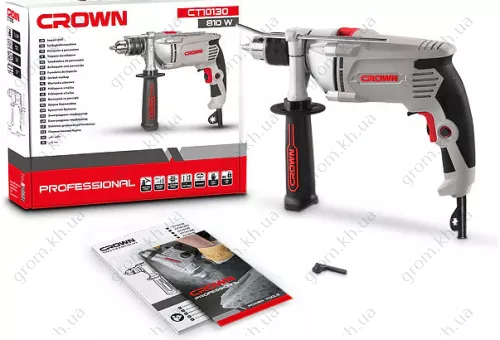 Фото 1- Дрель ударная Crown CT10130