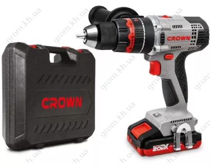 Фото 1- Дриль-шуруповерт Crown CT21075HMX-2 BMC