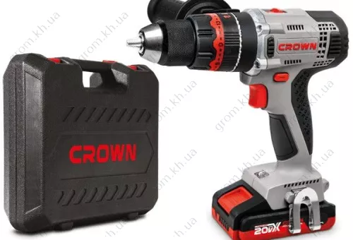 Фото 1- Дриль-шуруповерт Crown CT21075HMX-2 BMC