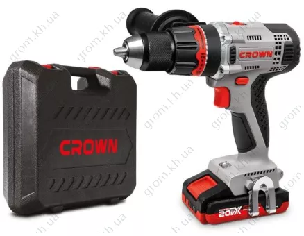 Фото 1- Шуруповерт аккумуляторный Crown CT21076HMX-2 BMC