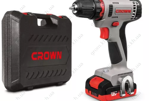 Фото 1- Шуруповерт аккумуляторный Crown CT21081H-2 BMC