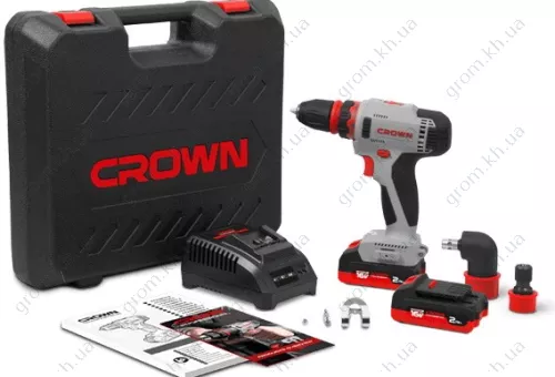 Фото 1- Шуруповерт акумуляторний Crown CT21082HQ-2 BMC