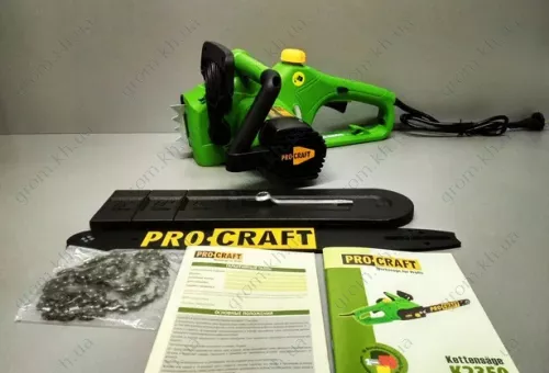Фото 1- Электропила Procraft K-2350 боковая (1 шины 40, 1 цепи 40)