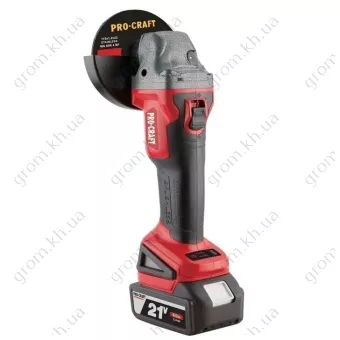 Фото 1- Акумуляторна кутова шліфувальна машина Procraft PWA-216 (21V, 6,0 Ah, безщіткова)