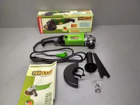 Фото 1- Машина угловая шлифовальная Procraft PW-1200 125 мм