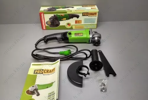 Фото 1- Машина угловая шлифовальная Procraft PW-1200 125 мм