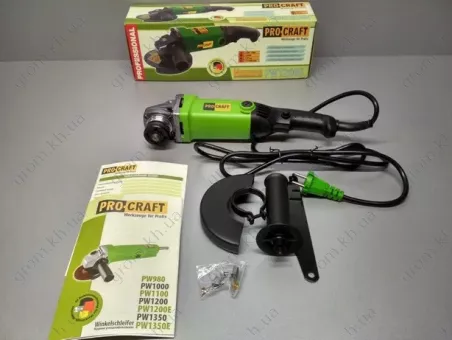 Фото 1- Машина угловая шлифовальная Procraft PW-1200Е 125 мм