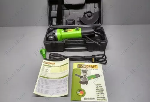 Фото 1- Машина угловая шлифовальная Procraft PW-1350EК 125 мм