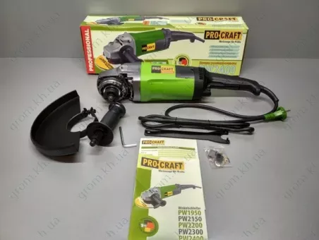 Фото 1- Машина угловая шлифовальная Procraft PW-2400 230 мм