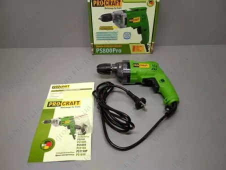Фото 1- Дрель Procraft PS-800 PRO без ударная