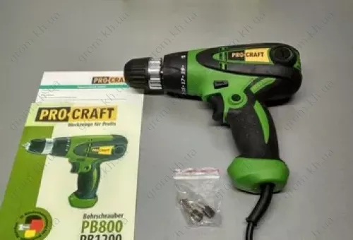 Фото 1- Шуруповерт сетевой Procraft PB-1200