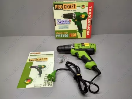 Фото 1- Шуруповерт сетевой Procraft PB-1350/2