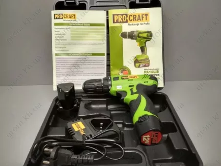 Фото 1- Шуруповерт аккумуляторный Procraft РА-12 LiS