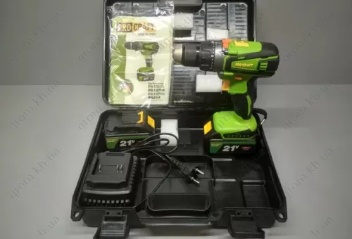 Фото 1- Шуруповерт аккумуляторный Procraft РА-214