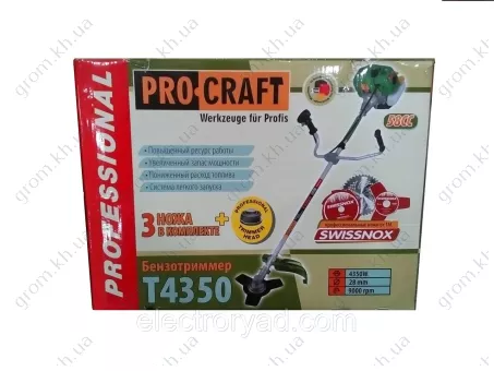 Фото 1- Бензокоси Procraft T4350 Professional