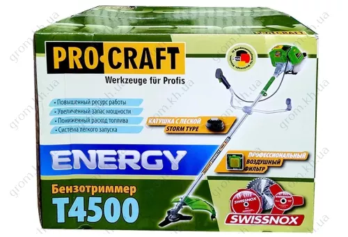 Фото 1- Бензокоса Procraft T4500 New