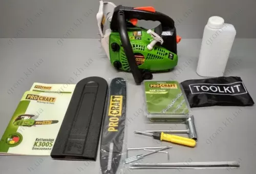 Фото 1- Бензопила Procraft K300S (шина, цепь 30)