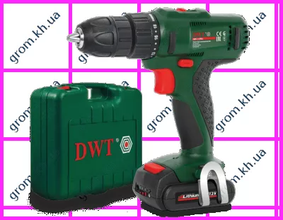 Фото 1- Акумуляторний шуруповерт DWT ABS-12 Bli-2 BMC