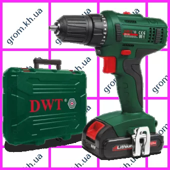 Фото 1- Акумуляторний шуруповерт DWT ABS-18 L-2 BMC