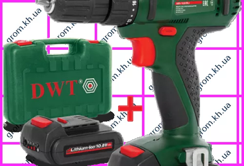 Фото 1- Аккумуляторный шуруповерт DWT ABS-10,8 Bli-2 BMC