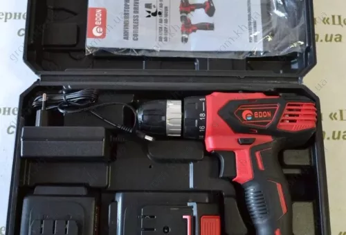 Фото 1- Шуруповерт аккумуляторный Edon AD-18CP