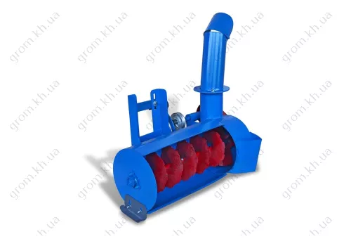 Фото 1- Снегоуборщик для мотоблока с ременным приводом слева